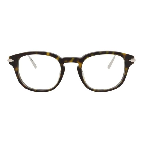 Dior Mens Round/Oval Havana Silver Transparent Fashion Designer Eyewear - Picture 1 of 4